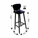 Ver imagem 5 de Mesa para Varanda Alta Redonda com 3 Lugares Preto