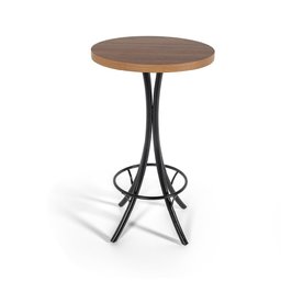 Mesa para Varanda Alta Redonda com 3 Lugares Preto - 3