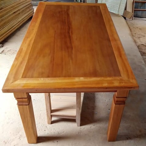 Mesa de Madeira Maciça em Peroba Rosa de Demolição (Apenas a Mesa):COMP180XALT80XLARG90