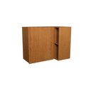 Ver imagem 1 de Armário Aéreo P/ Cozinha Denver Ph 3106 Canto Reto C/ 1 Porta Ripada e 2 Nichos 92,5cm Freijo