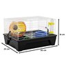 Gaiola para Hamster Pronta para Uso com Rodinha e Acessórios - 2