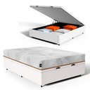 Ver imagem 1 de Cama Box Baú com Colchão Ortopédico de Espuma D33 a Vácuo Sonno Full - Lucas Home - Casal