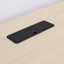 Ver imagem 2 de Caixa Tomada Slim de Embutir Mesa Móveis com Fundo Proteção Cor Preto