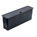 Ver imagem 1 de Caixa Tomada Slim de Embutir Mesa Móveis com Fundo Proteção Cor Preto