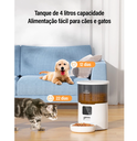 Ver imagem 3 de Comedouro Dispensador Alimentador de Ração Wifi 4 Litros para Cachorros e Gatos