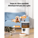 Ver imagem 3 de Comedouro Dispensador Alimentador de Ração Wifi 4 Litros para Cachorros e Gatos