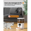 Ver imagem 5 de Comedouro Dispensador Alimentador de Ração Wifi 4 Litros para Cachorros e Gatos