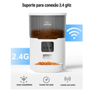 Ver imagem 4 de Comedouro Dispensador Alimentador de Ração Wifi 4 Litros para Cachorros e Gatos
