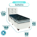 Ver imagem 3 de Kit Cabeceira + Cama Box Bau + Colchão Solteiro D28 Conforto Paropas