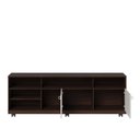 Ver imagem 4 de Rack para TV até 75 Polegadas 180cm 2 Portas com Rodízios Lima