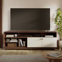 Ver imagem 1 de Rack para TV até 75 Polegadas 180cm 2 Portas com Rodízios Lima