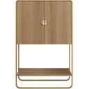 Ver imagem 7 de Balcão Aparador Bar para Sala Industrial 2 Portas 90cm Alek A03 Hanover Dourado - Lyam Deocr