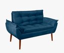 Ver imagem 1 de Kit 01 Namoradeira Opala 02 Lugares Decorativa Suede