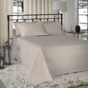 Ver imagem 2 de Jogo de Cama Casal Liso 300 Fios Nova América:bege