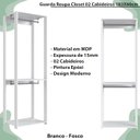 Ver imagem 3 de Guarda Roupa Closet 02 Cabideiros 183x60cm Branco Proddy