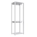 Ver imagem 1 de Guarda Roupa Closet 02 Cabideiros 183x60cm Branco Proddy