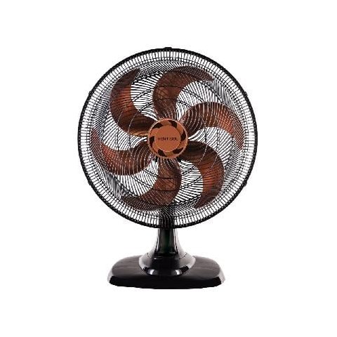 Ventilador Osc Mesa Turbo 50cm 6 Pás - 220v - Preto/bronze