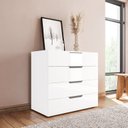 Ver imagem 1 de Cômoda para Quarto 4 Gavetas Madrid