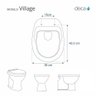 Assento Sanitário Poliester Village Caramelo para Louça Deca - 5