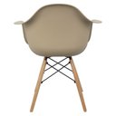 Ver imagem 5 de Kit 5 Cadeiras Charles Eames Eiffel com Braço Preta Branca Bege Outras