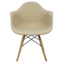 Ver imagem 3 de Kit 5 Cadeiras Charles Eames Eiffel com Braço Preta Branca Bege Outras