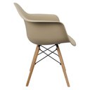 Ver imagem 4 de Kit 5 Cadeiras Charles Eames Eiffel com Braço Preta Branca Bege Outras