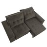 Sofá Retrátil Reclinável 3 Lugares Suede Veludo Berlim Espresso Móveis - 3