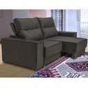 Ver imagem 1 de Sofá Retrátil Reclinável 3 Lugares Suede Veludo Berlim Espresso Móveis