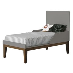 Dormitório Melinda Guarda Roupa, Cômoda 3 Gavetas e Berço Classic Cinza - Pr Baby - 5