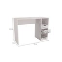 Ver imagem 4 de Bancada Celeste Kappesberg 100% Mdf 2 Gavetas Branco 150cm