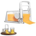 Ver imagem 1 de Ralador Cortador Fatiador de Queijo Presunto Manual Lamina Inox 4 em 1 Pote Hermetico Armazenamento 