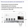Porta Escova de Dentes Suporte de Pasta Automático e Esterilizador Uv - 4