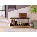 Ver imagem 2 de Sapateira Banco Multiuso Vermont/preto Industrial Artesano - Artesano Home