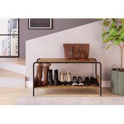 Sapateira Banco Multiuso Vermont/Preto Industrial Artesano - Artesano Home - 2
