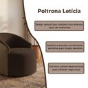 Ver imagem 2 de Poltrona Classica Confortavel Ideal para Sala Marrom Leticia