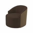 Ver imagem 3 de Poltrona Classica Confortavel Ideal para Sala Marrom Leticia