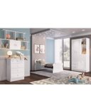Ver imagem 1 de Quarto Infantil Completo Docinho com Guarda-Roupa 3 Portas, Cômoda, Mini Cama e Nicho Espresso Móvei Branco