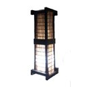 Ver imagem 1 de Abajur de Chão e Mesa Luminária Japonês Rústico Bambu Sala Quarto Madeira Hotel Pousada 55cm