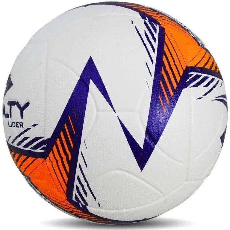 Bola de Futebol Campo Penalty Líder Xxiv:branco+laranja/único - 3