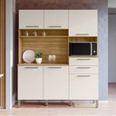 Ver imagem 1 de Armário de Cozinha com Balcão Huge 6 Portas 2 Gavetas Freijó/soft - Pnr Móveis