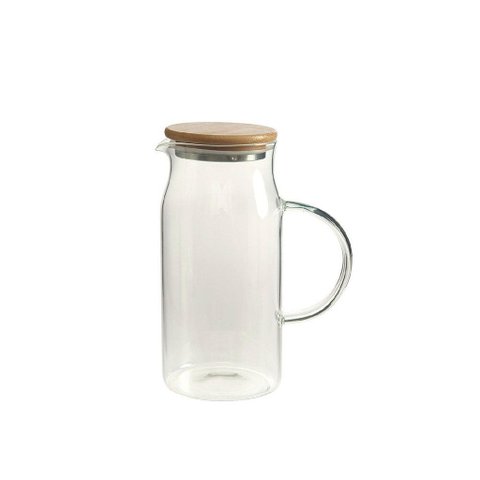 Jarra de Servir de Vidro Borossilicato com Tampa em Bambu Yoi 1150ml