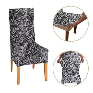 Kit 4 Capa de Cadeira Malha Gel com Elástico - Safari