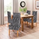 Ver imagem 2 de Kit 4 Capa de Cadeira Malha Gel com Elástico - Safari