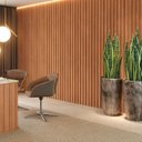 Ver imagem 2 de Painel Ripado 89,5cm x 250cm Dalla Costa Marrom/Freijó Madeirado
