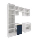 Ver imagem 3 de Lavanderia Modulada Kappesberg Celeste 7 Peças Branco/azul 230cm