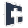 Lavanderia Modulada Kappesberg Celeste 7 Peças Branco/azul 230cm - 4