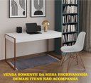 Ver imagem 2 de Escrivaninha Industrial Malta 137x53 Ferro Cobre Tampo Branco
