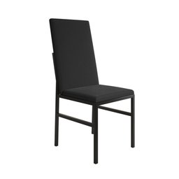 Cadeira de Jantar Estofada Mônaco Premium Preta - 2