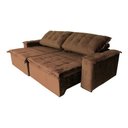 Ver imagem 2 de Estofado Kievi Reclinavel - 2.70 X 1.10:marrom-escuro