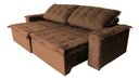 Ver imagem 2 de Estofado Kievi Reclinavel - 2.70 X 1.10:marrom-escuro